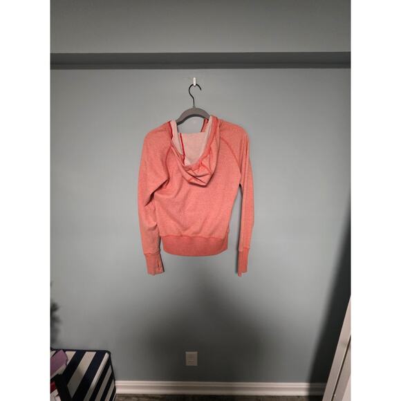 Patagonia Women’s Medium Cloud Stack Pink Zip Up Jacket Outdoor Hood Light Layer - Picture 7 of 8